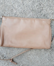 Load image into Gallery viewer, Vintage Leather and Snakeskine Envelope Shoulder Bag 1980s Kargo Fresh
