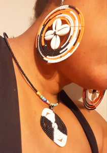 Vintage Maasai Tribal Collar and Earrings Set Kargo Fresh