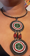 Load image into Gallery viewer, Vintage  Maasai Tribal Collar and Earrings Set Kargo Fresh
