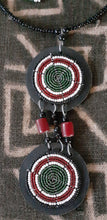 Load image into Gallery viewer, Vintage  Maasai Tribal Collar and Earrings Set Kargo Fresh

