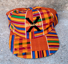 Load image into Gallery viewer, Vintage Malcolm X Kente Snapback 1990s Deadstock Kargo Fresh
