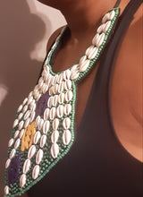 Load image into Gallery viewer, Vintage Malian Handbeaded Breastplate Collar Necklace Kargo Fresh
