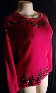 Vintage Marie Diamond 1980s Sequin Sweater Size XS/Small Kargo Fresh