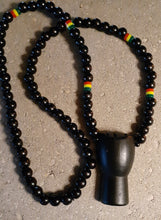 Load image into Gallery viewer, Vintage Mens  Black Power Fist Necklace Kargo Fresh
