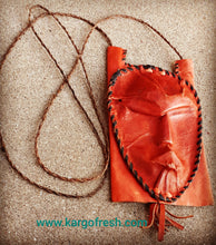 Load image into Gallery viewer, Vintage Mens Handmade Leather Africa Neck Pouch Kargo Fresh
