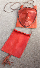 Load image into Gallery viewer, Vintage Mens Handmade Leather Africa Neck Pouch Kargo Fresh
