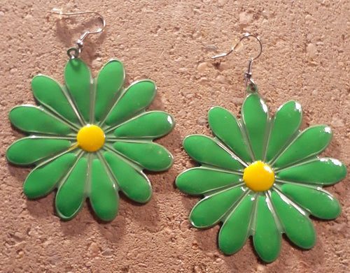 Vintage Metal Daisy Flower Earrings Kargo Fresh