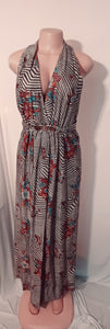 Vintage Mettalic knit Maxi Dress M Kargo Fresh