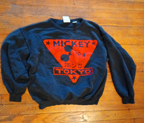 Vintage Mickey Mouse Tokyo Sweatahirt M 1980s Kargo Fresh