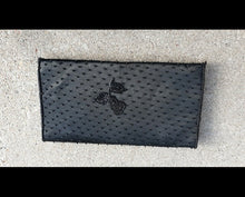 Load image into Gallery viewer, Vintage Mini Black Satin Handbeaded Clutch Kargo Fresh
