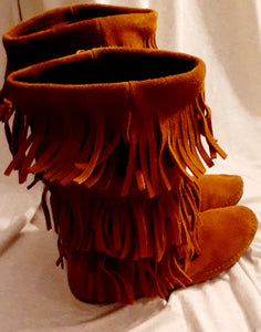 Vintage Minnentonka Moccasin Boots Size 9 Kargo Fresh