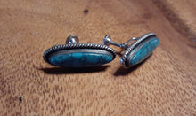 Load image into Gallery viewer, Vintage Native American Sterling and Turquoise Screw Back Earrings Kargo Fresh
