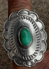 Load image into Gallery viewer, Vintage Native American Turquoise and Sterling Silver Ring Kargo Fresh
