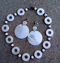 Load image into Gallery viewer, Vintage Natural Polished Pearl and Crystal Necklace and clip on earrings Kargo Fresh

