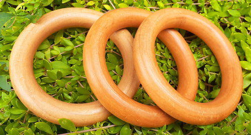 Vintage Natural Wood Bangle Set Kargo Fresh
