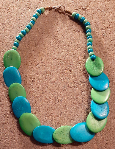 Vintage Natural Wood Collar Necklace Kargo Fresh