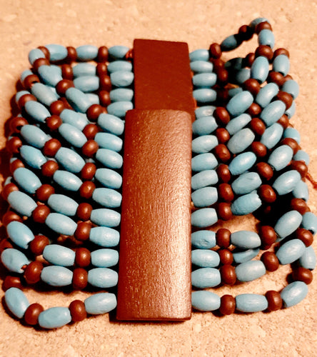 Vintage Natural Wood Stretch Bracelet Kargo Fresh