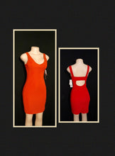 Load image into Gallery viewer, Vintage Necessary Object Red Mini Cocktail Dress Size Medium Kargo Fresh
