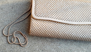 Vintage Nude Mesh Metal Clutch (1980s) Kargo Fresh