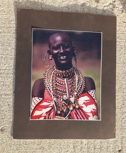 Vintage Original Photo Proof of Maasai Tribes woman (Signed by the Photographer) Kargo Fresh