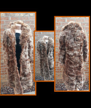 Load image into Gallery viewer, Vintage Racoon Fur Coat Small 1970s Kargo Fresh
