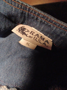 Vintage Rama of USA denim skirt set Xl Rare Kargo Fresh