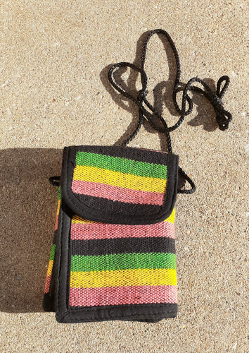 Vintage Rasta Color Woven Neck Pouc Kargo Fresh