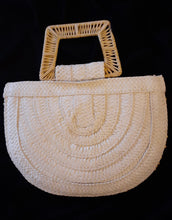 Load image into Gallery viewer, Vintage Rattan and Wood bead Purse Kargo Fresh
