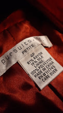 Load image into Gallery viewer, Vintage Red Velvet Rayon Silk Blazer Size 4 Petites Kargo Fresh
