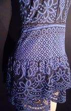 Load image into Gallery viewer, Vintage Style Eyelit Lace Mini Dress Size Medium Kargo Fresh
