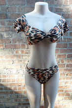Load image into Gallery viewer, Vintage Style Leopard Bikini Size Small Kargo Fresh
