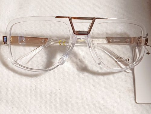 Vintage Style Mock Cazal Clear Lense Glasses Kargo Fresh