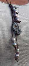 Load image into Gallery viewer, Vintage Tahitian Pearl and Agate Bead Necklace Kargo Fresh
