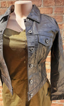 Load image into Gallery viewer, Vintage The Gap Black Leather Moto Jacket Small Kargo Fresh
