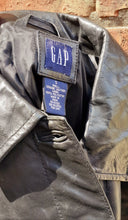 Load image into Gallery viewer, Vintage The Gap Black Leather Moto Jacket Small Kargo Fresh
