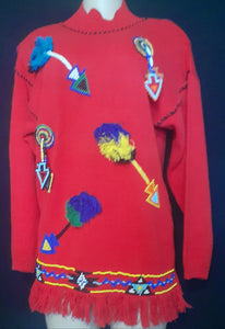 Vintage Victoria Jones Southwestern Sweater Medium Kargo Fresh