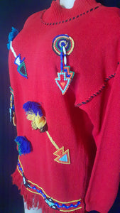 Vintage Victoria Jones Southwestern Sweater Medium Kargo Fresh