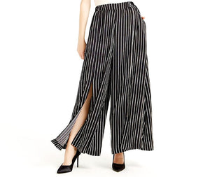 Vintage Wide Leg Split Pinstripe Pollazo Pants Size Small Kargo Fresh