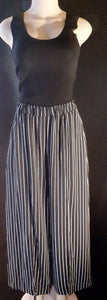 Vintage Wide Leg Split Pinstripe Pollazo Pants Size Small Kargo Fresh