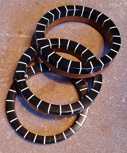 Vintage Wooden and Lucite Bracelet Set (3) Kargo Fresh