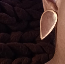 Load image into Gallery viewer, Vintage abstract clip on wooden studs 1970s Kargo Fresh
