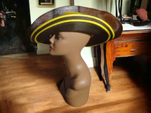 Load image into Gallery viewer, Vintage black and yellow derby hat Rare Kargo Fresh
