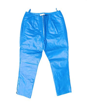 Load image into Gallery viewer, Vintage blue bagatelle leather pants 14 Kargo Fresh
