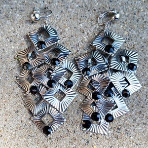 Vintage boho chandelier charm clip on earrings Kargo Fresh
