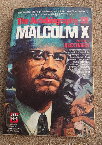 Vintage copy of The Autobiography of Malcom X as told by Alex Haley Kargo Fresh