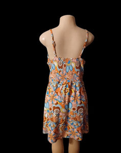 Vintage daisy skater dress L Kargo Fresh