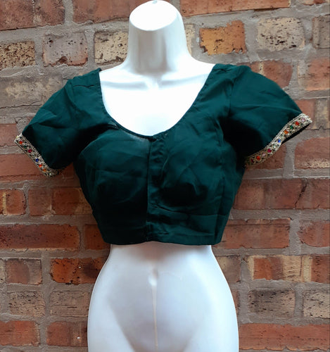 Vintage handmade Chiffon Indian Choli Size Small Kargo Fresh