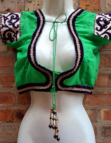 Vintage handmade Indian Choli Size Small Kargo Fresh