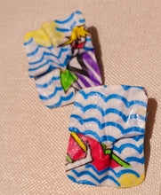 Load image into Gallery viewer, Vintage handmade Paper Design Clip On Earrings Kargo Fresh
