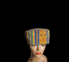 Load image into Gallery viewer, Vintage handmade authentic kente Kufi 1980s Kargo Fresh
